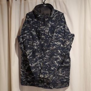 Gore-Tex Military Navy Parka Digital Blue